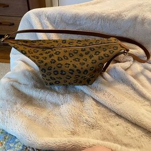 Madewell canvas leopard sling bag